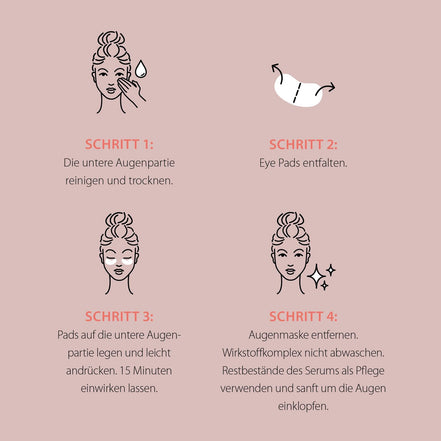 FRAUSCHMITZ Beauty Hydro Eye Pads Sachet – Anwendung
