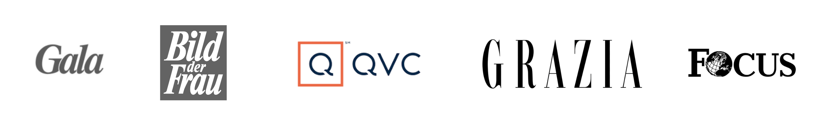 Bekannt aus Gala, Bild der Frau, QVC, Grazia, Focus