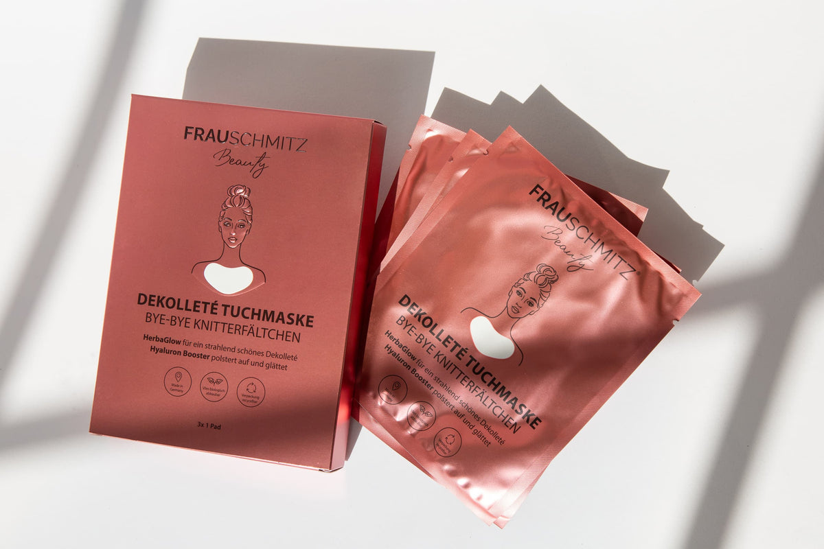 FRAUSCHMITZ Beauty Dekolleté Tuchmaske 3er-Set – Einzelmaske und Set