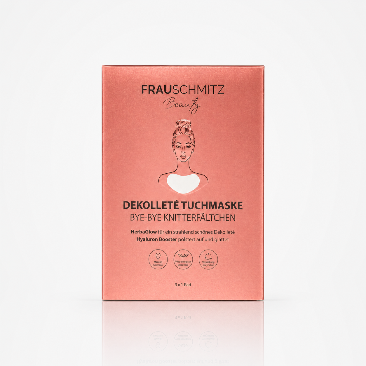 FRAUSCHMITZ Beauty Dekolleté Tuchmaske 3er-Set – Anti-Aging Vorteilspack