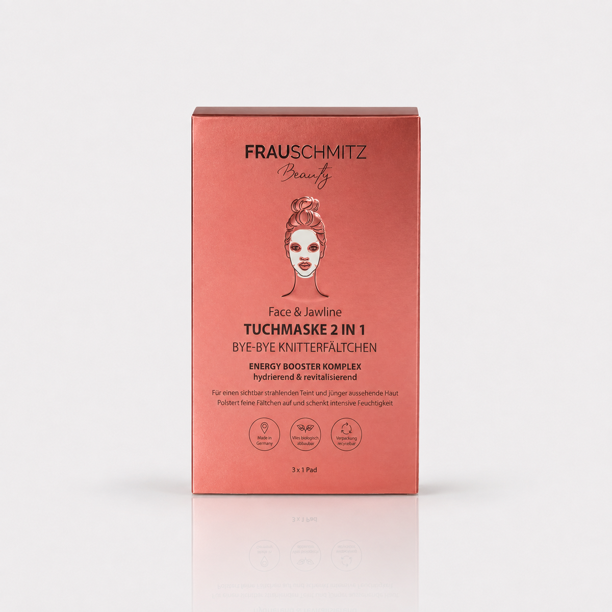 GLOW UP FACE & JAWLINE TUCHMASKE – 3er Set