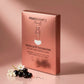 FRAUSCHMITZ Dekolleté Tuchmaske 3er-Set – rosé Verpackung mit schwarzen Johannisbeeren