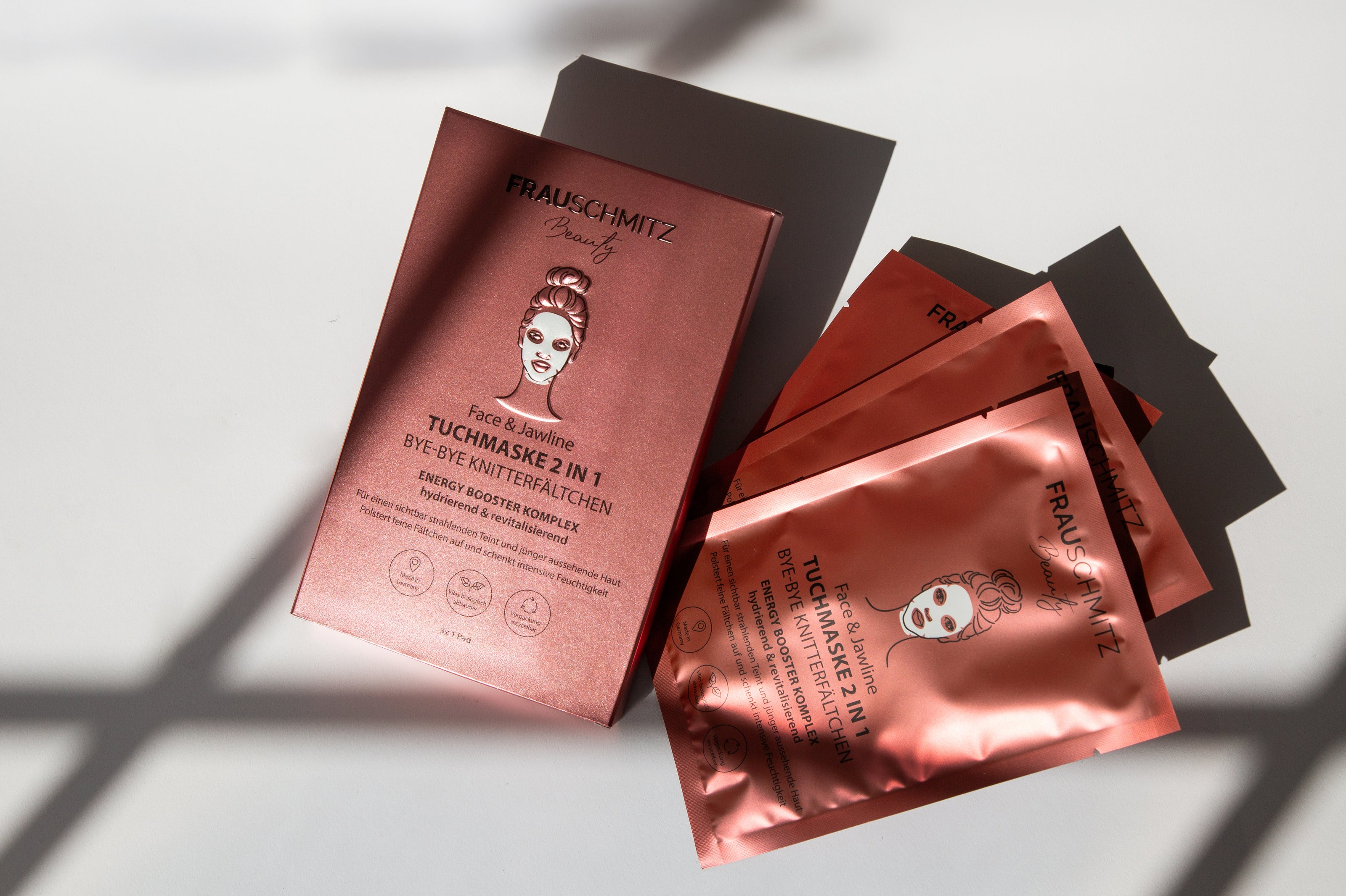FRAUSCHMITZ Beauty Face & Jawline Tuchmaske – Detail