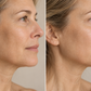 Jawline Vorher-Nachher – sichtbar definierte Kontur mit FRAUSCHMITZ Face & Jawline Tuchmaske